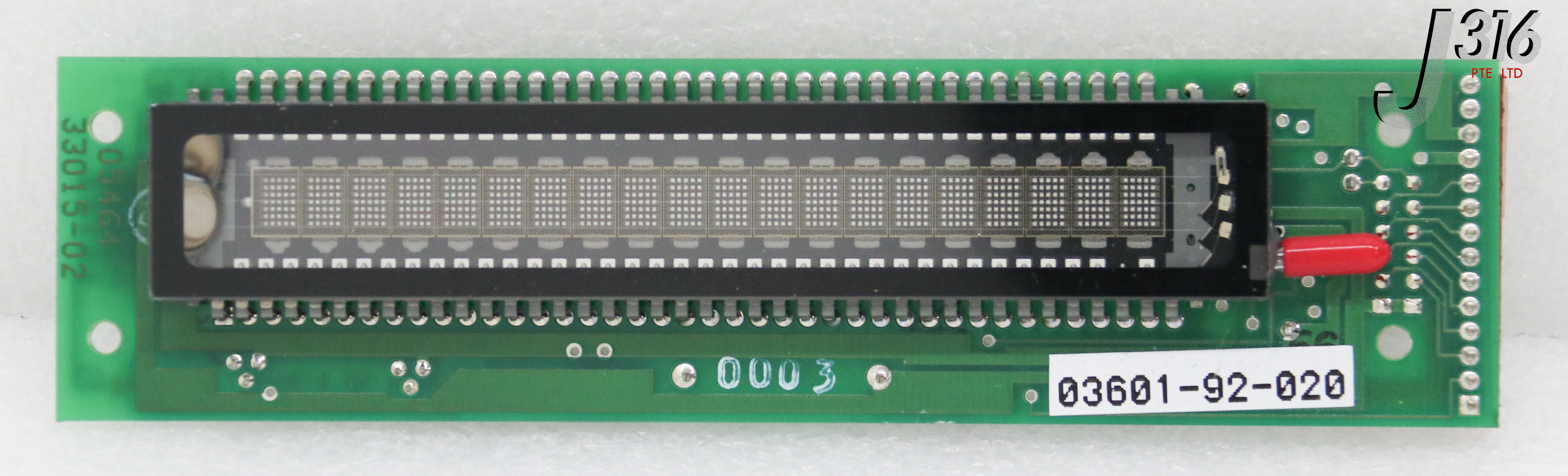 34874 IEE PCB, VACUUM FLUORESCENT DISPLAY VFD, 05464ASSY33016-02